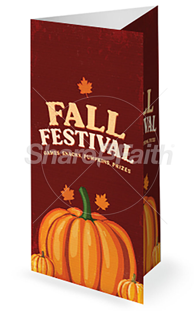 Fall Festival: Trifold Bulletin Cover