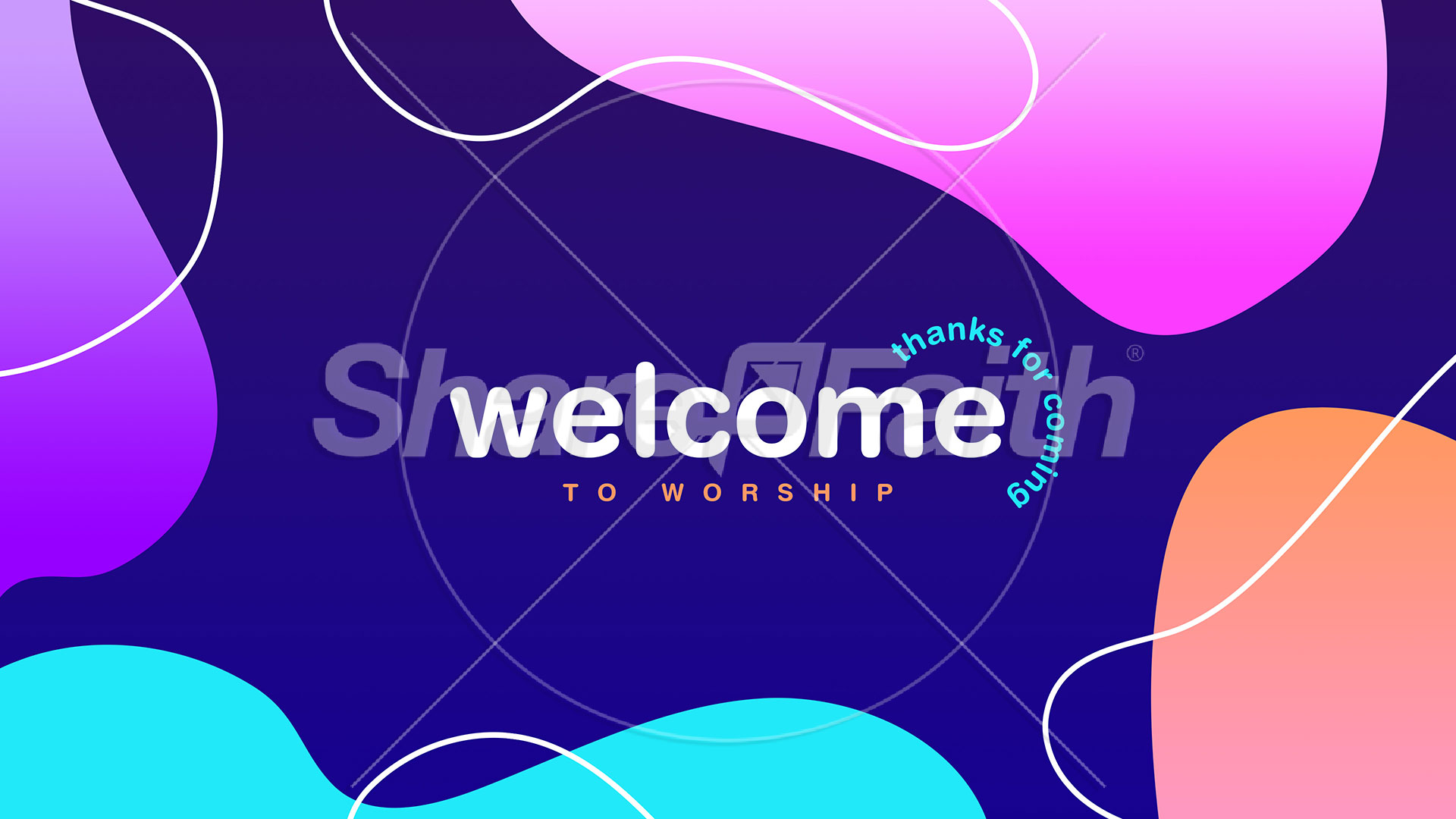 Neon Blob Collection: Social Media Graphics