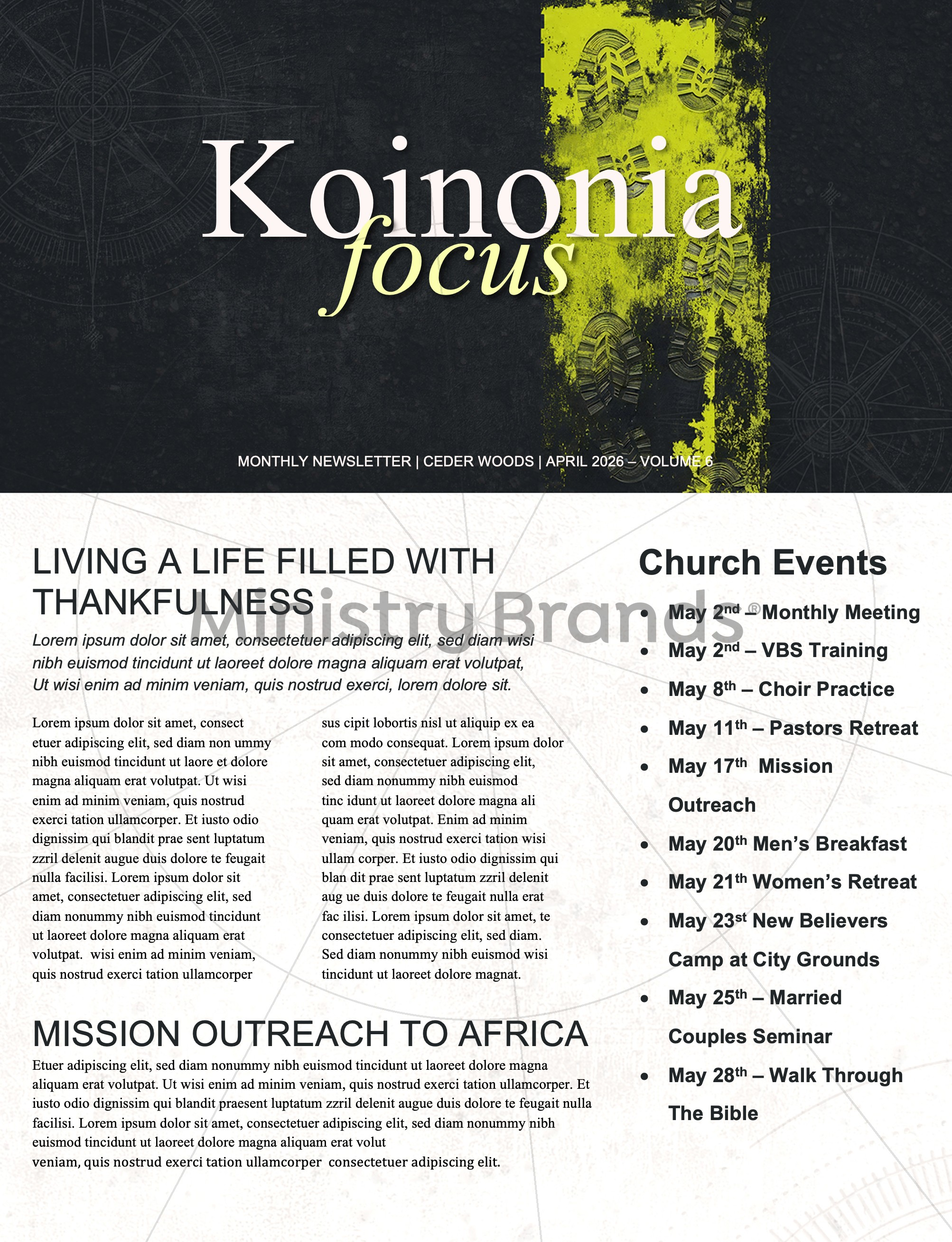 Sent Compass Footprints: Newsletter