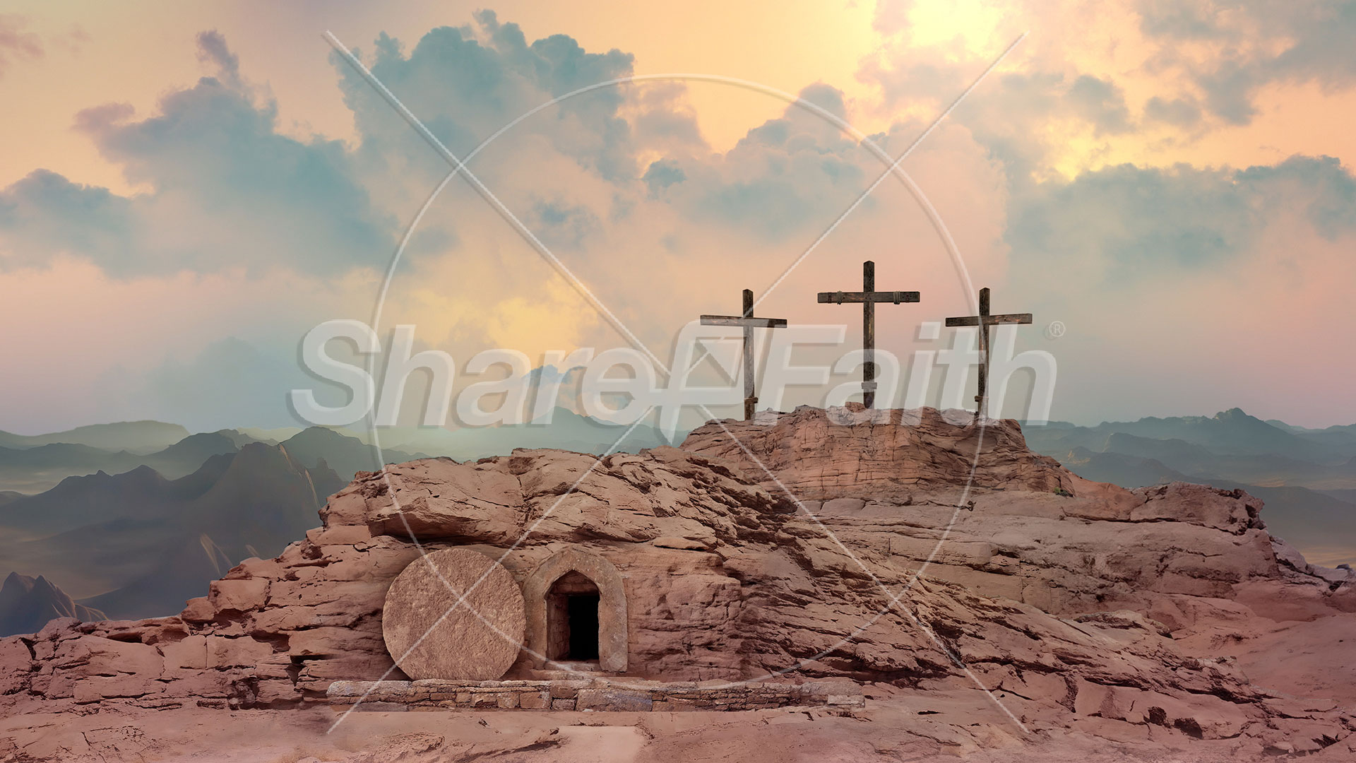 Easter Story: Tomb Crosses – Still