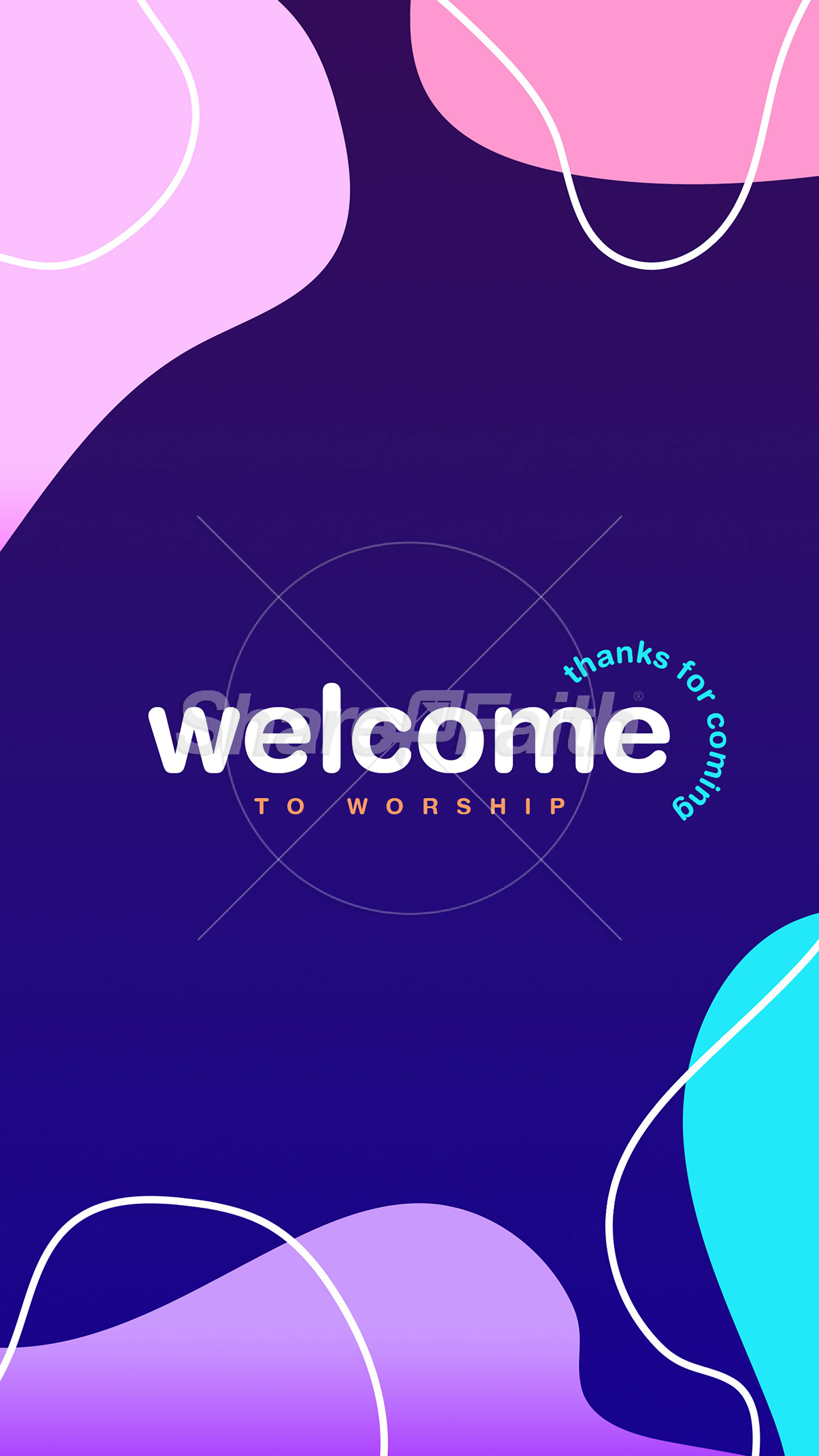 Neon Blob Collection: Social Media Graphics