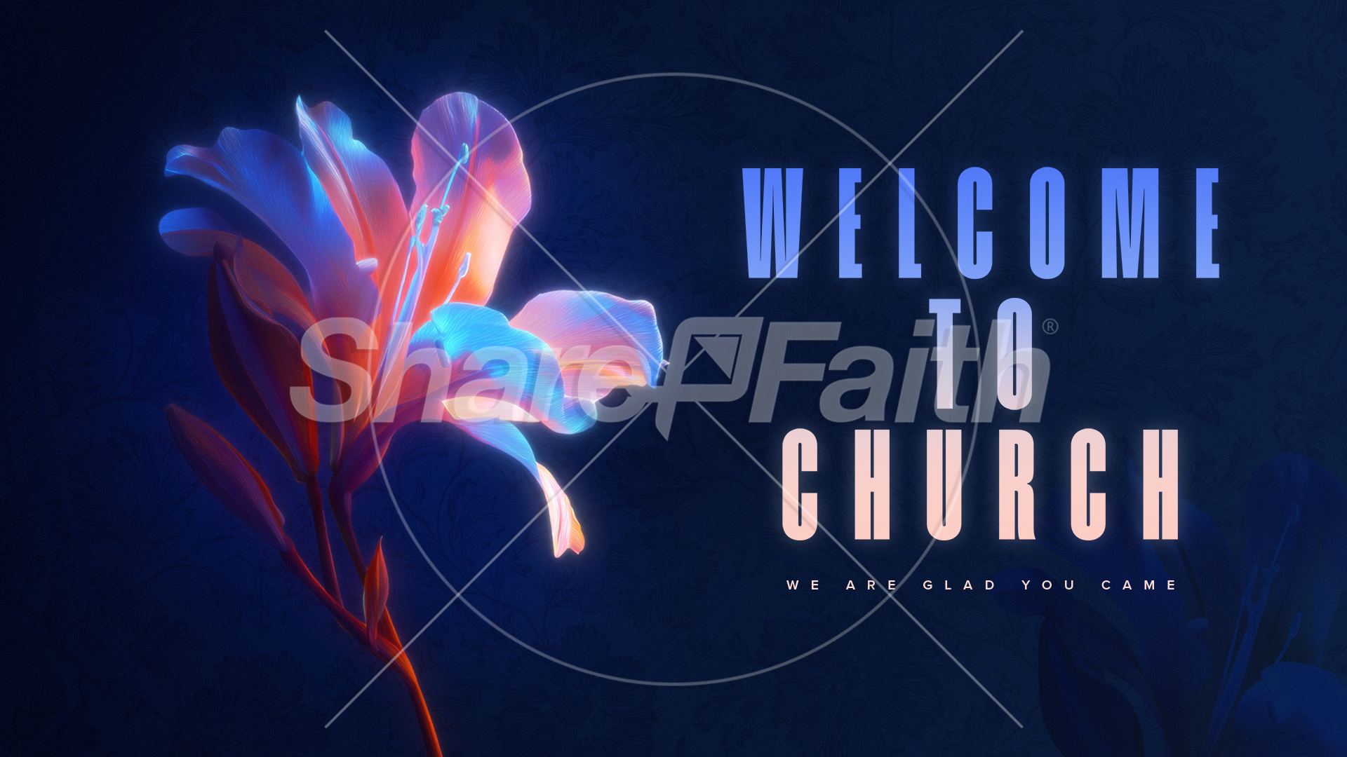Flourish Neon Flower – Welcome: Title Graphics