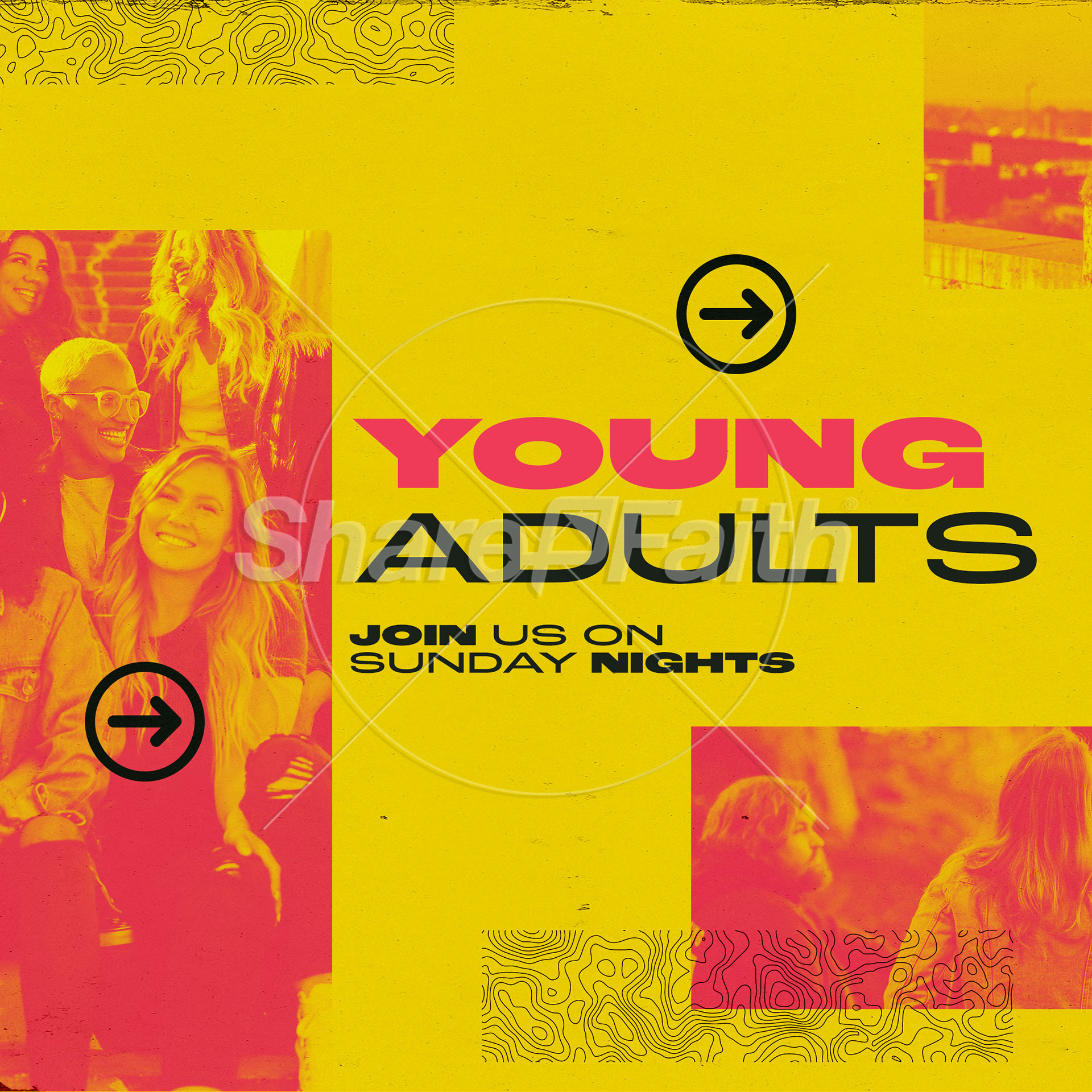 Young Adults: Social Media Graphic