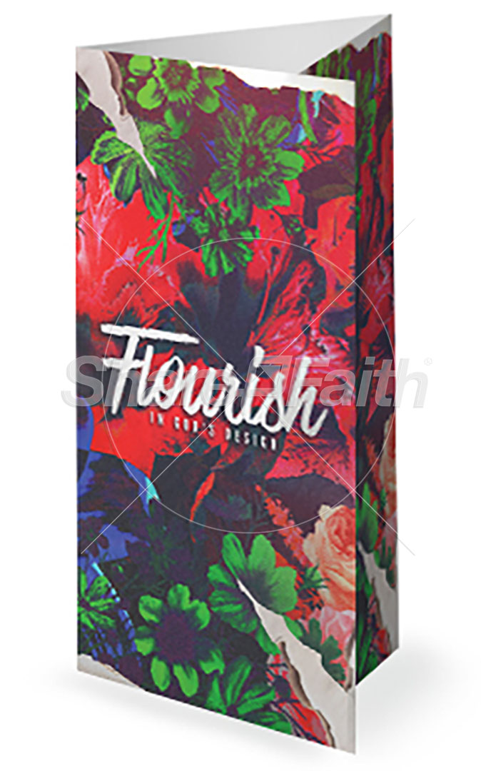 Flourish: Trifold Bulletin Cover