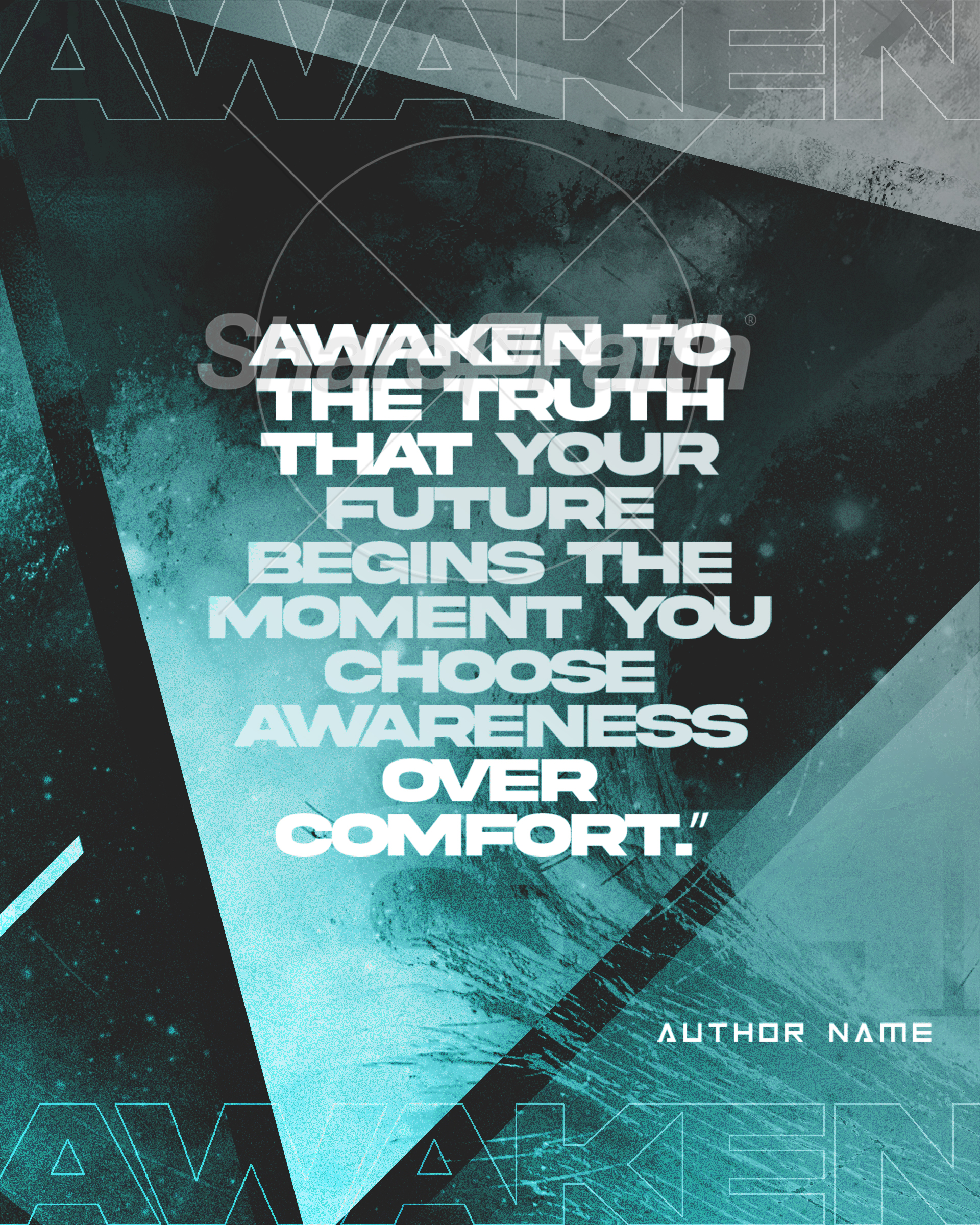 Awaken Triangle Ocean – Quote: Social Post