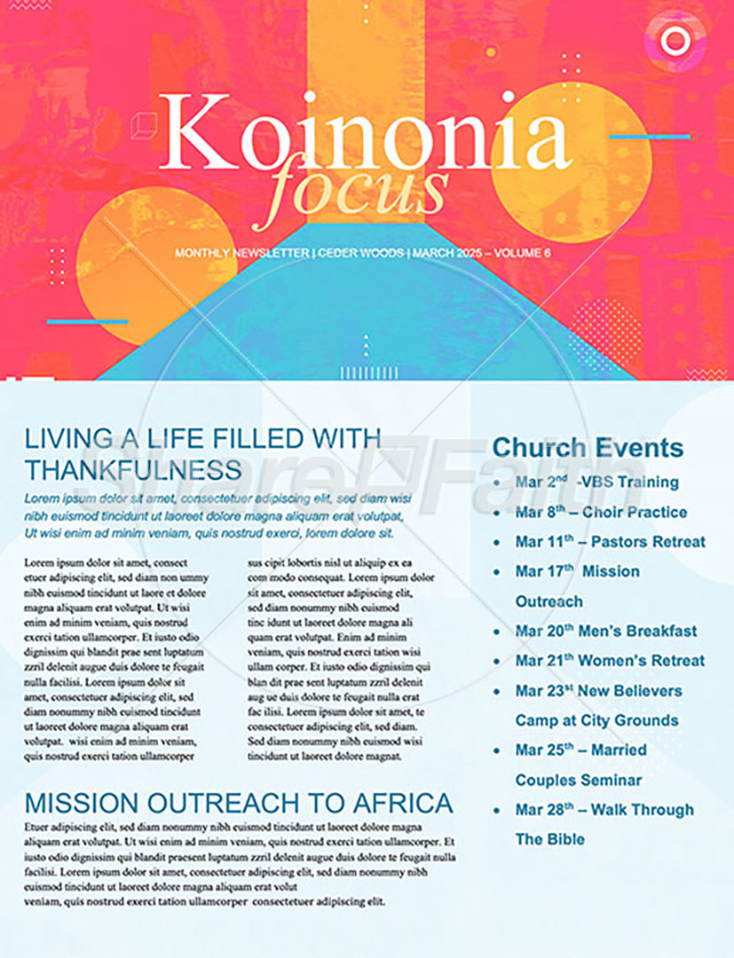 Comfort Zone: Newsletter