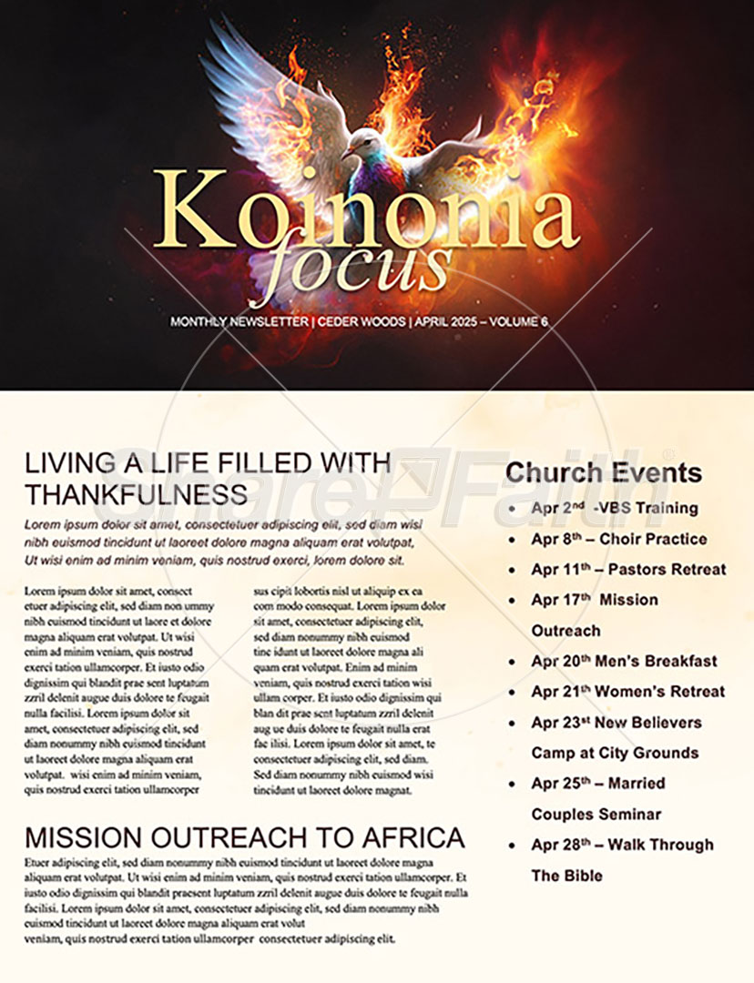 Pentecost Sunday: Newsletter