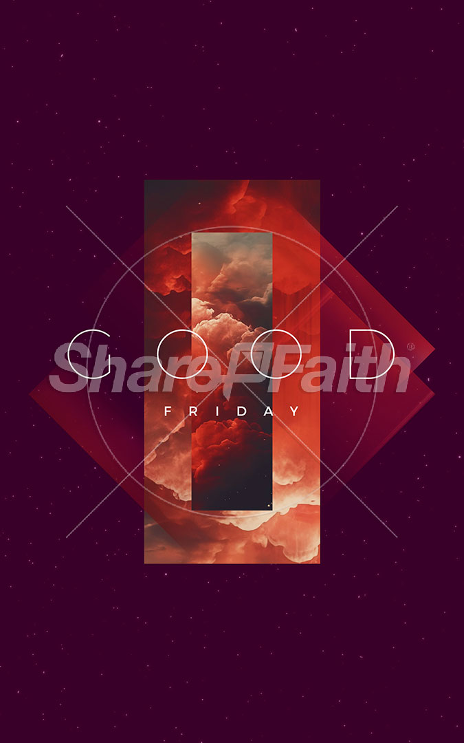 Good Friday Ethereal: Bifold Bulletin Cover