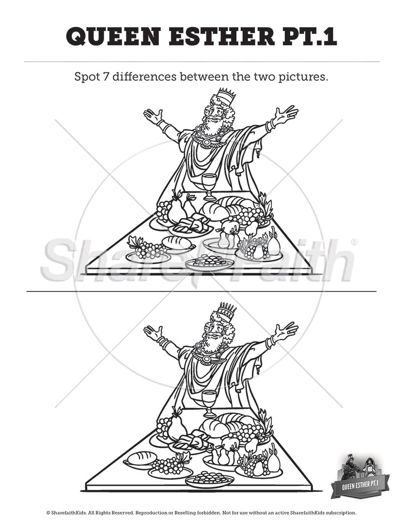 Queen Esther pt.1: Spot the Difference