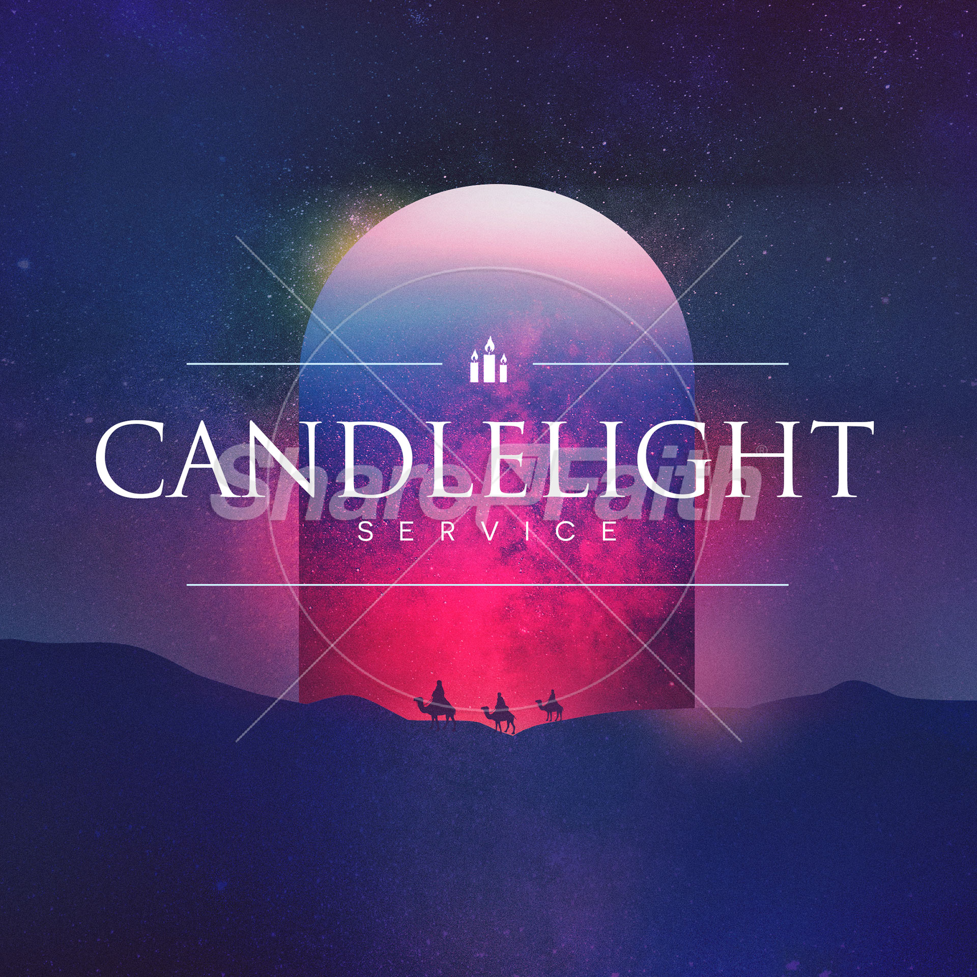 Candlelight Service: Social Media Graphics
