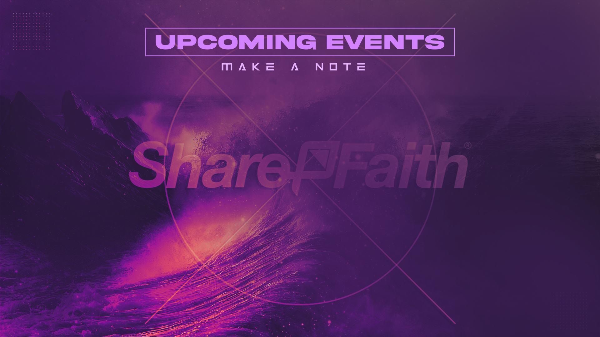 Awaken Triangle Ocean – Upcoming Events: Title Graphics
