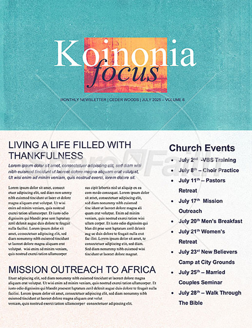 Generous: Newsletter