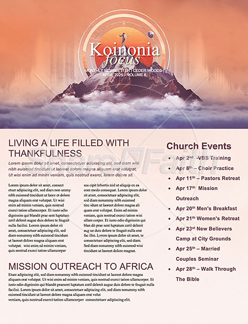 Ascension Sunday: Newsletter