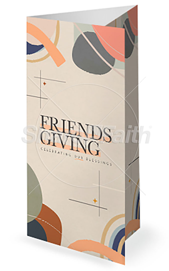 Friendsgiving: Trifold Bulletin Cover