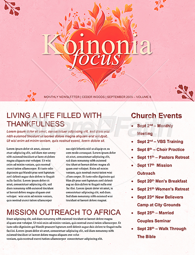 Heart On Fire: Newsletter
