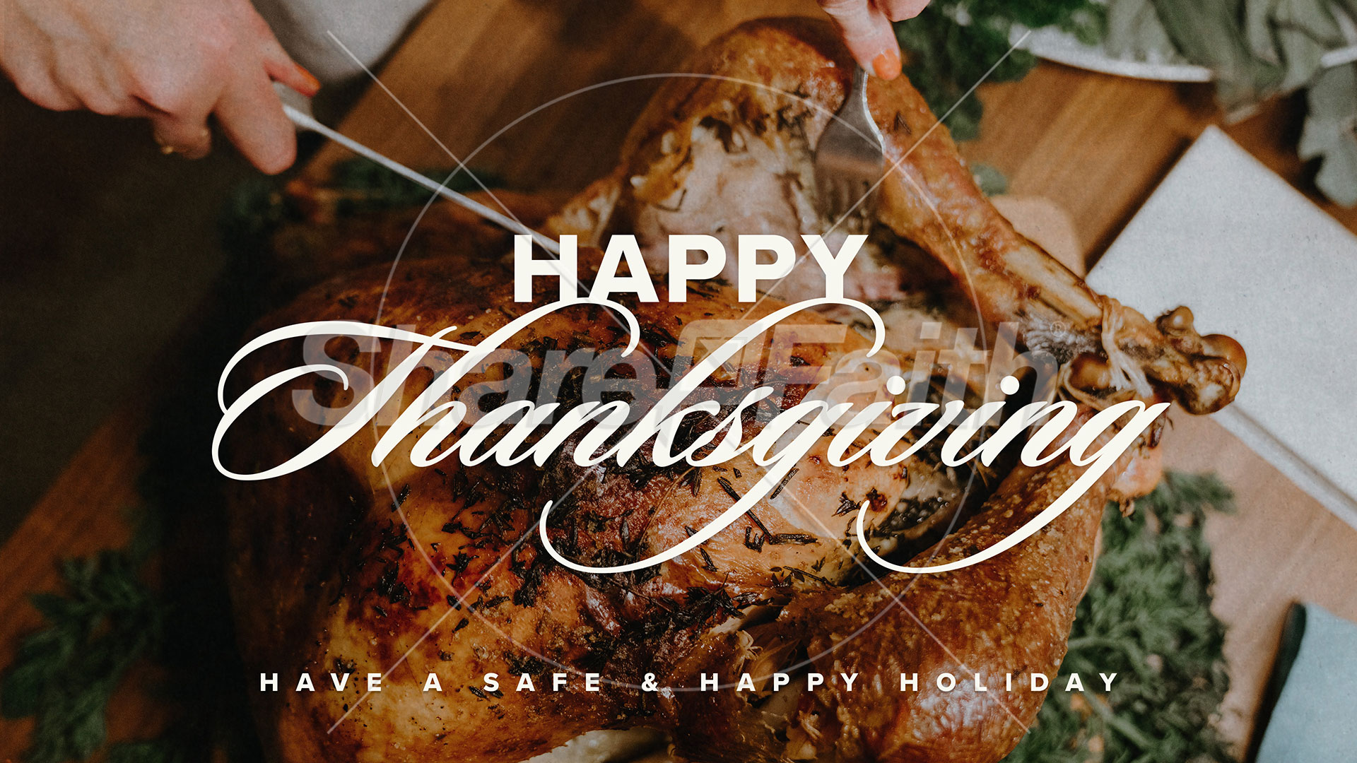 Happy Thanksgiving Turkey Social Media Graphics