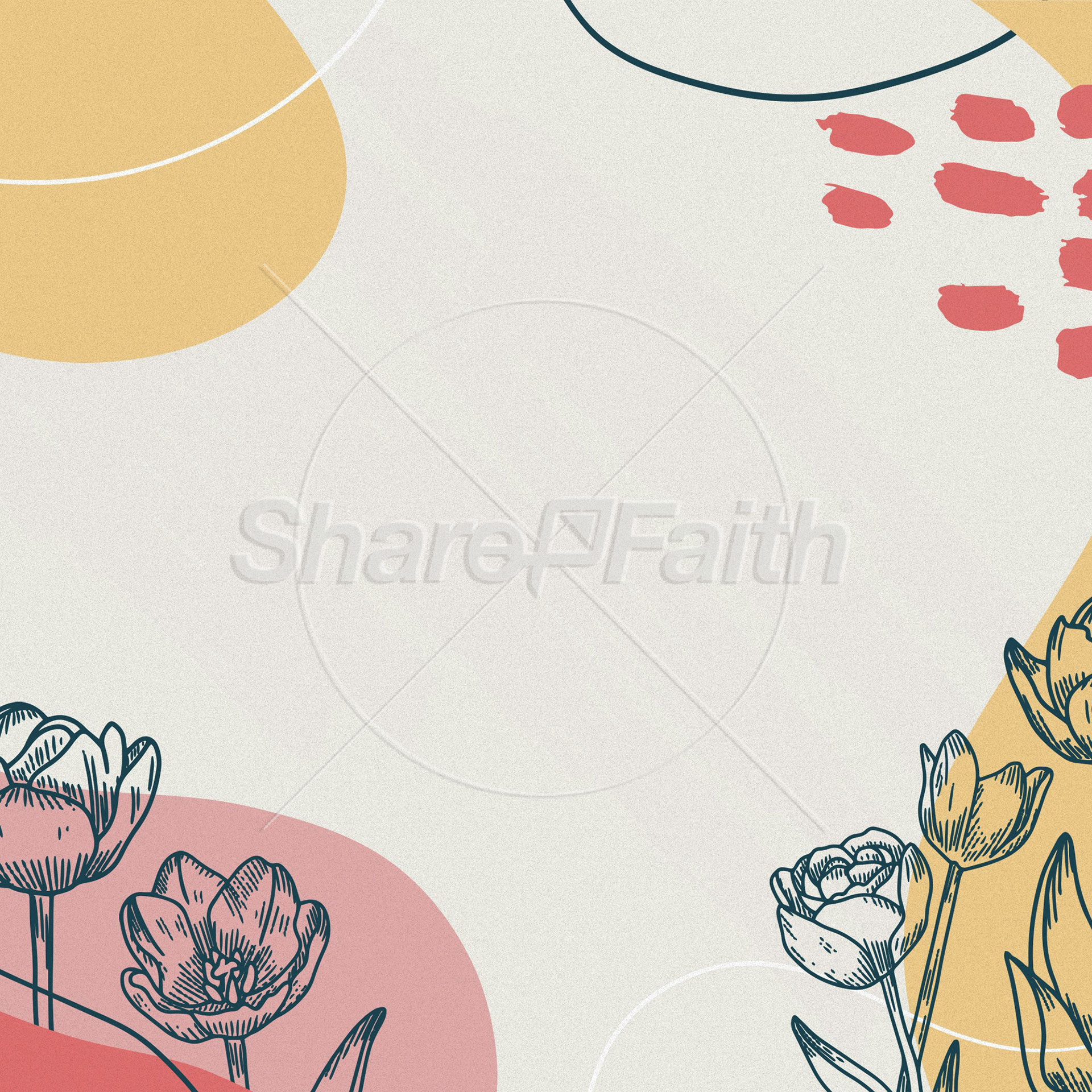 Happy Mother’s Day Floral Shapes: Social Media Graphics