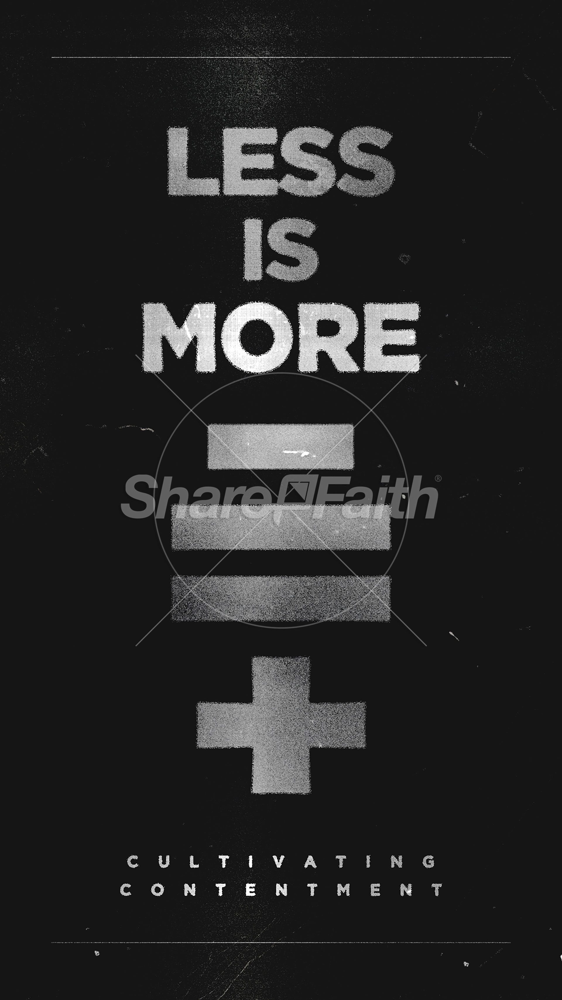 Less Is More: Social Media Graphic