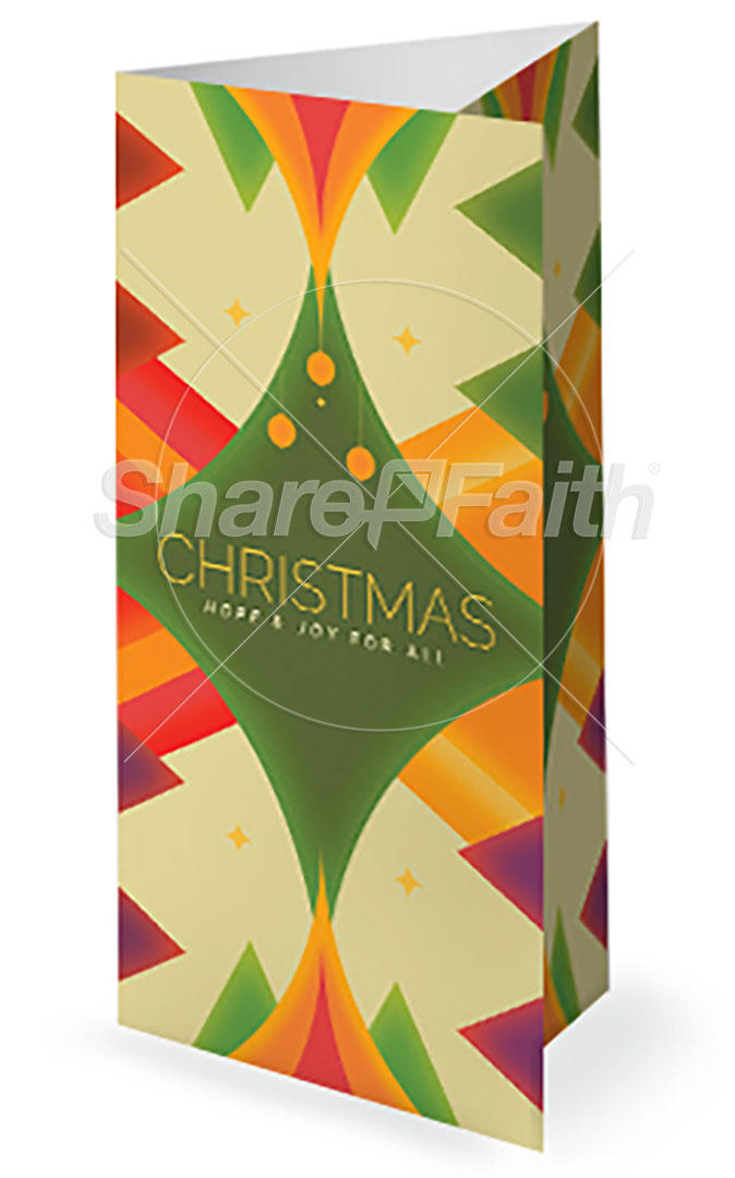 Christmas – Hope & Joy: Trifold Bulletin Cover