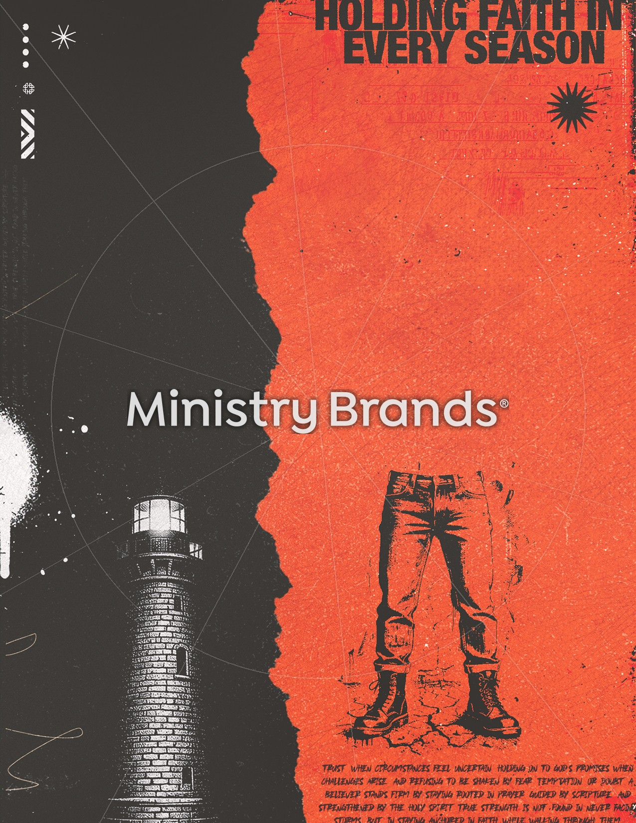 Stand Firm Orange Grunge: Flyer