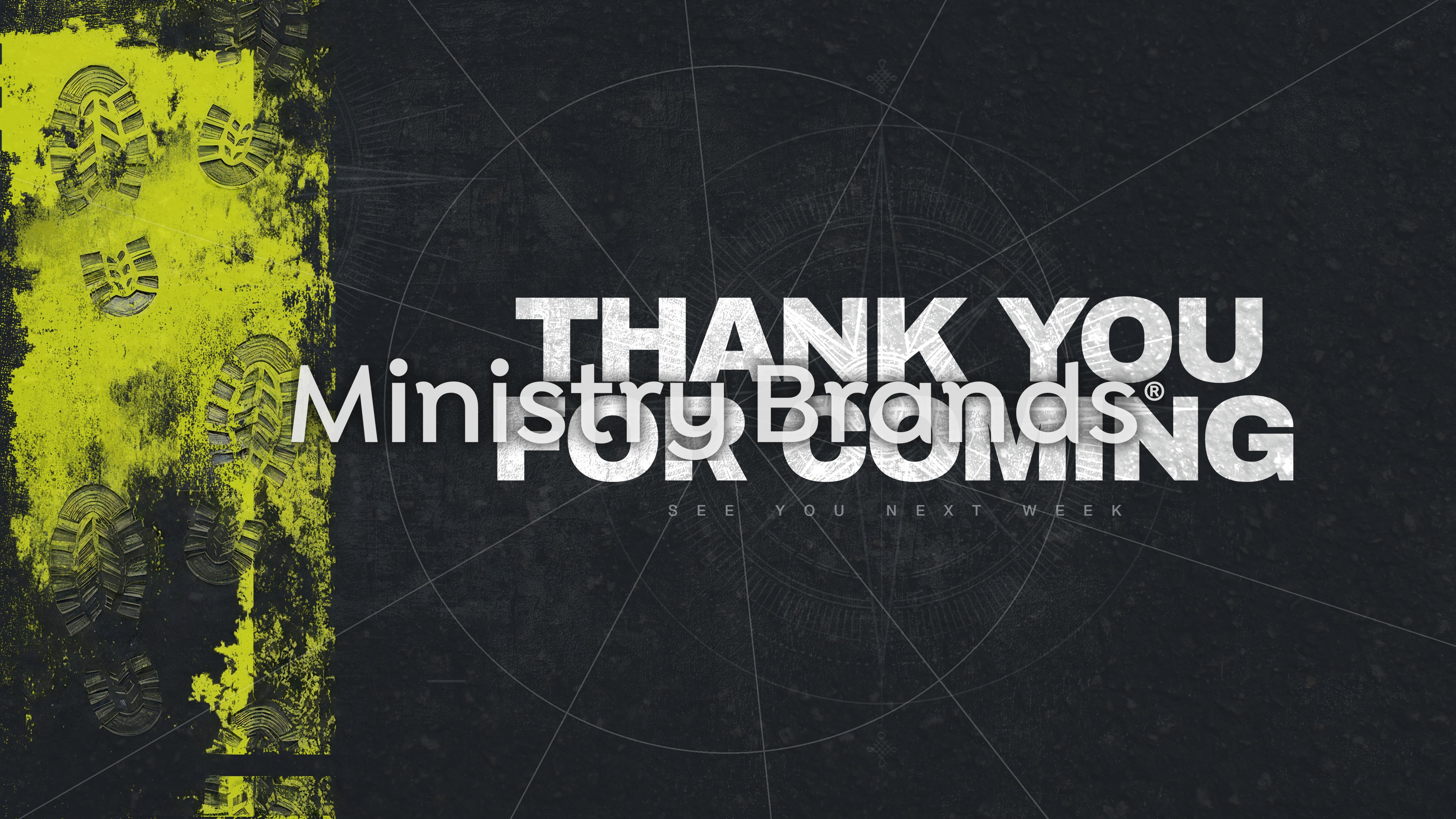 Sent Compass Footprints – Thank You: Title Graphics