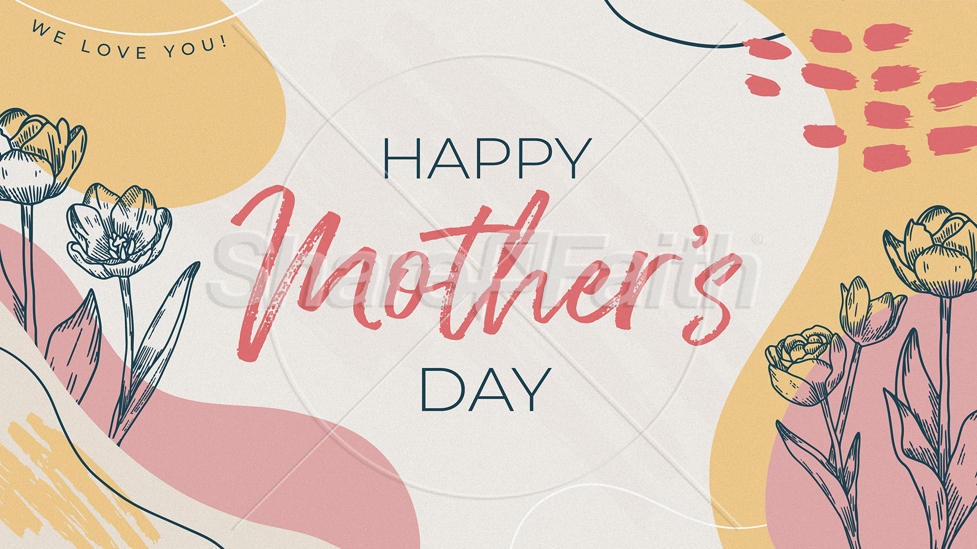 Happy Mother’s Day Floral Shapes: Title Graphics