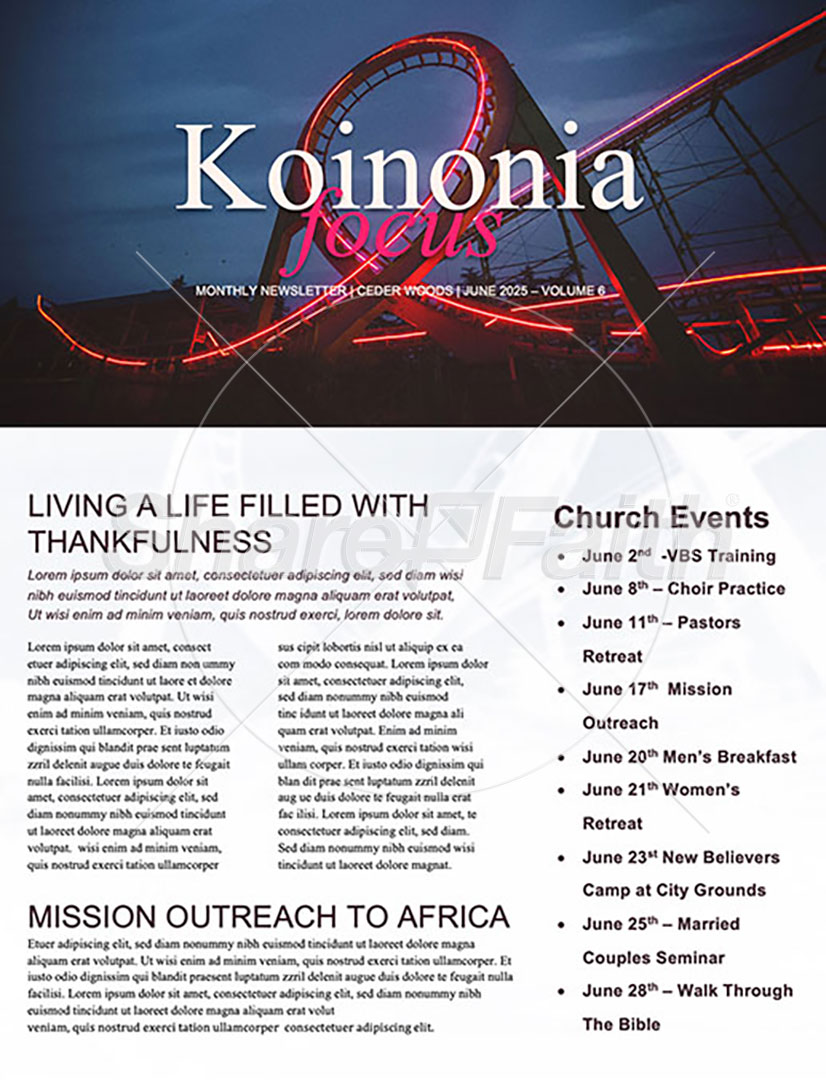 The Roller Coaster of Life: Newsletter