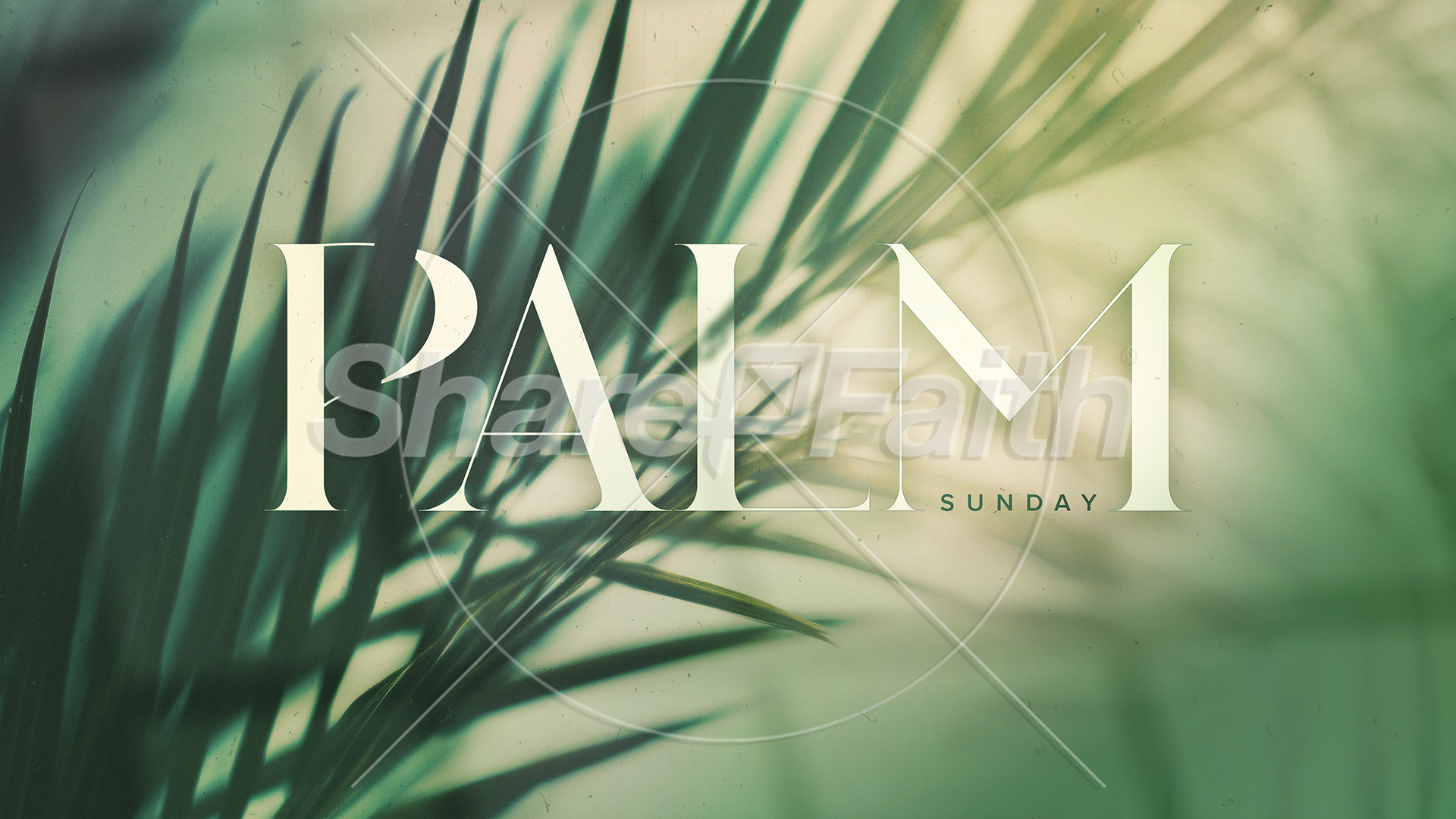 Palm Sunday – Green Palm Branches Title: Title Graphics