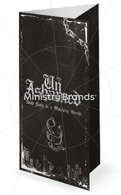 Unashamed Chalkboard: Trifold Bulletin Cover