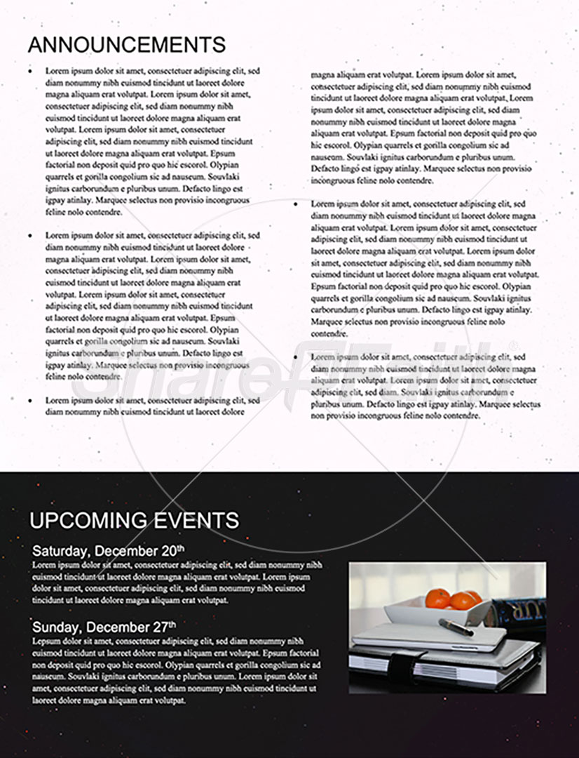 Christmas Concert: Newsletter