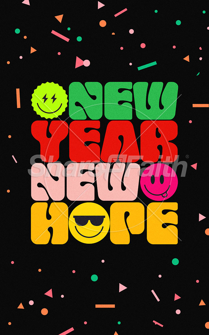 New Year New Hope: Bifold Bulletin Cover