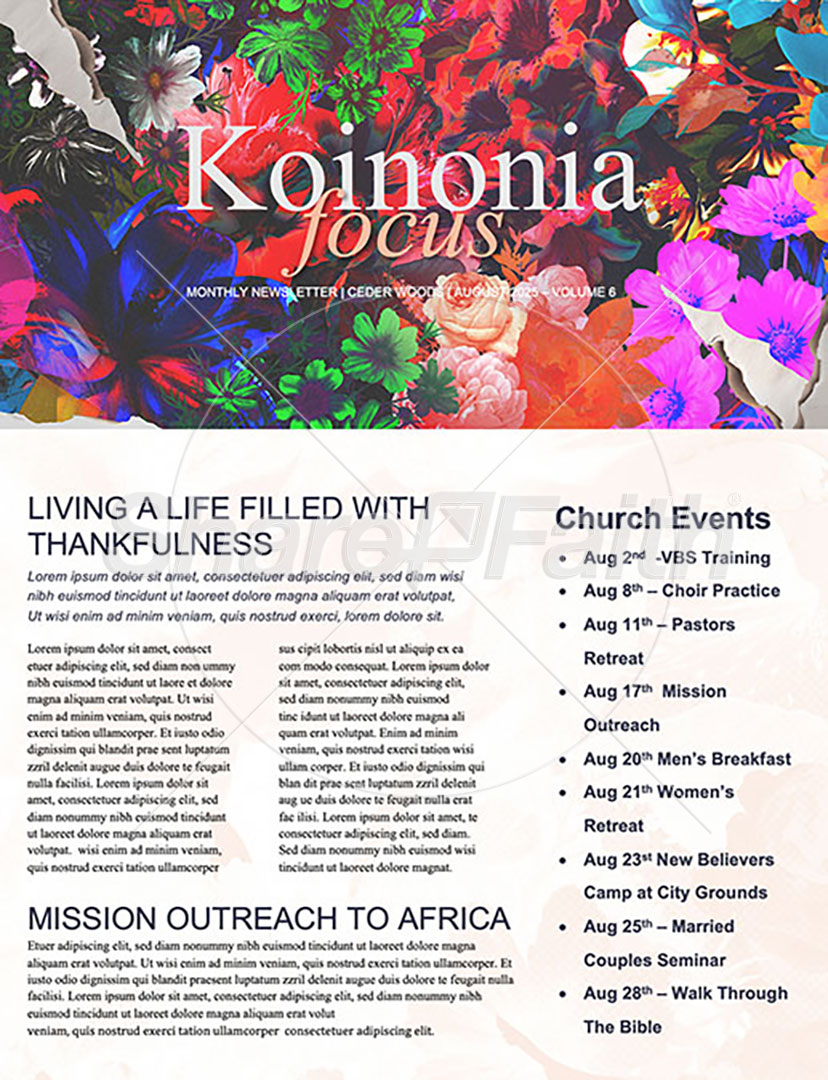 Flourish: Newsletter