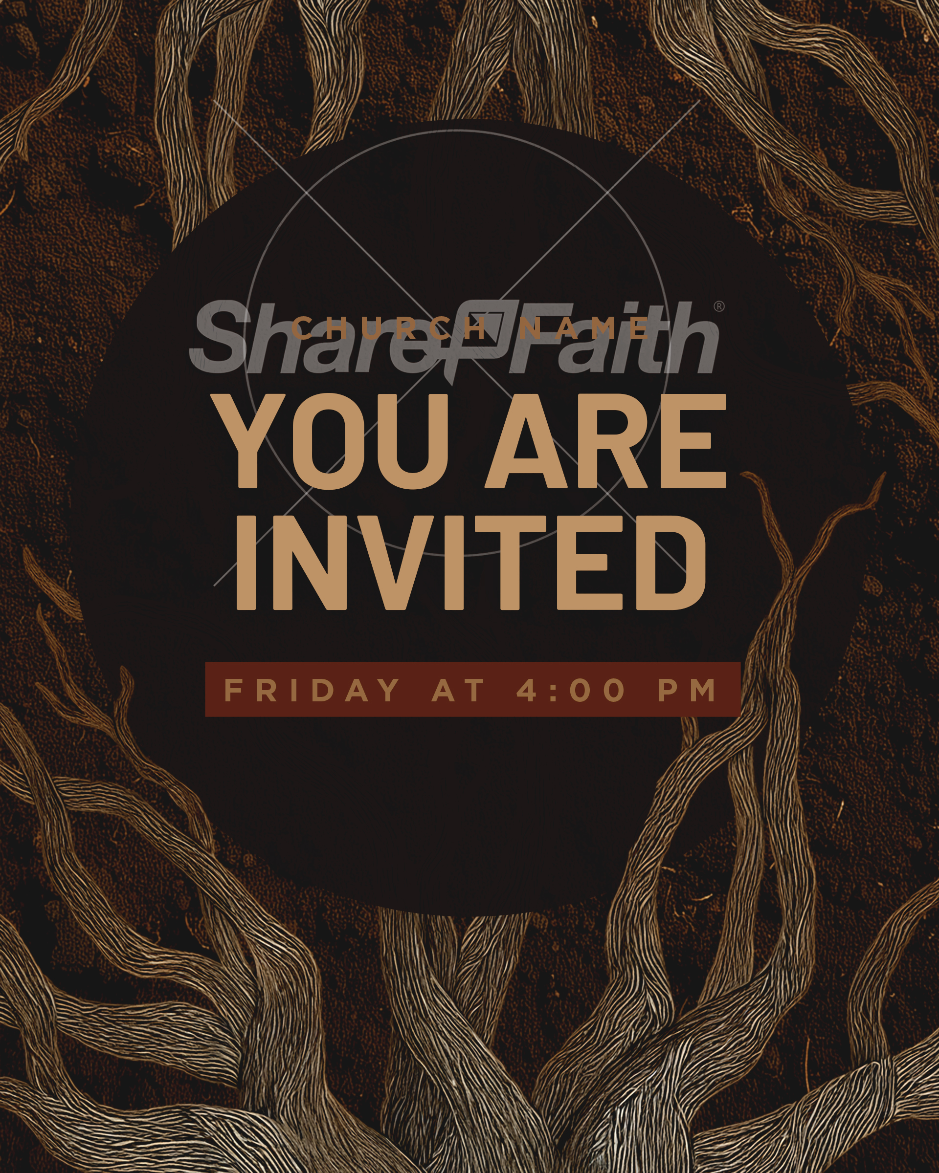 Rooted Rustic Roots – Service Times 2: Social Post