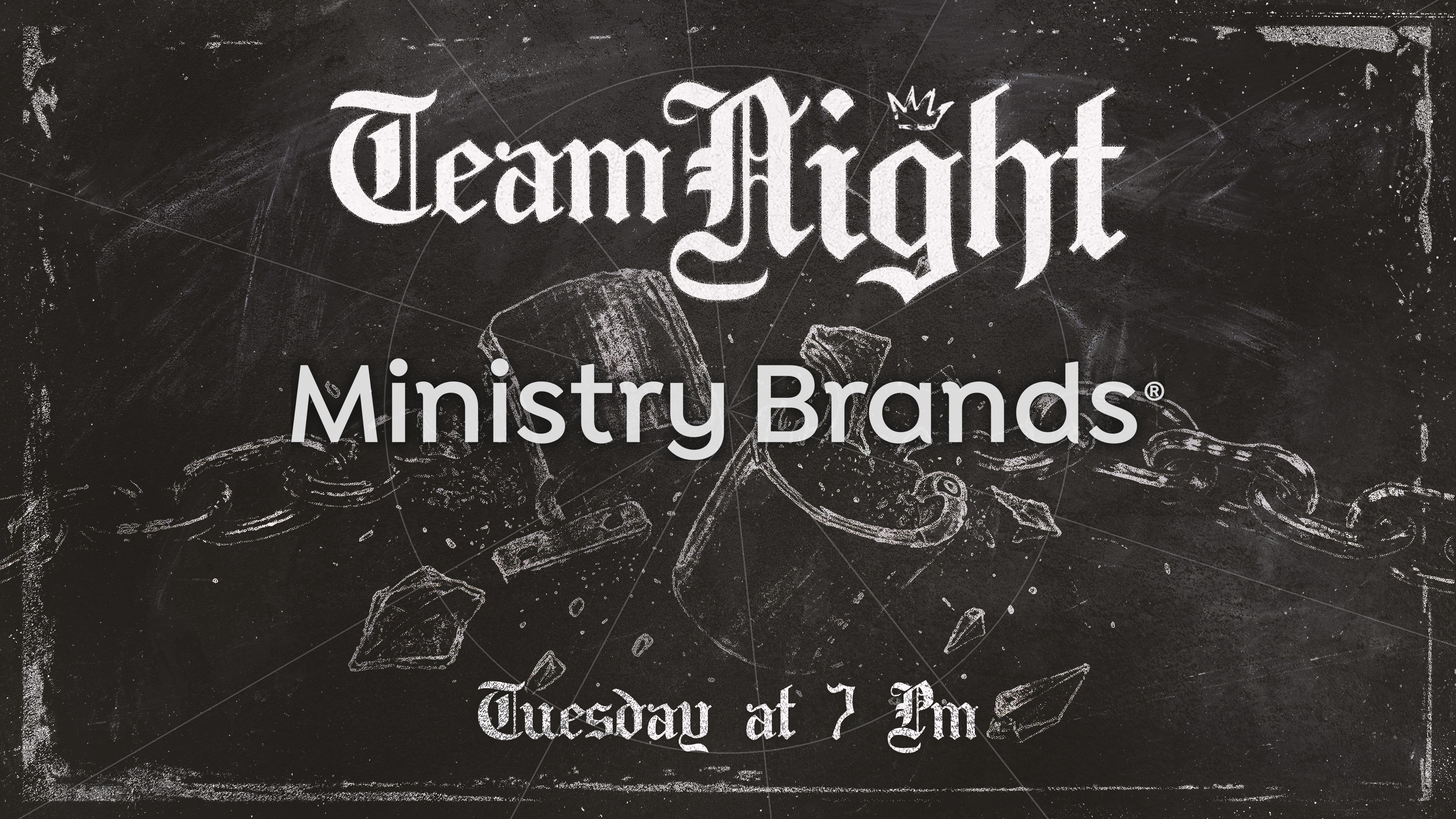 Unashamed Chalkboard – Team Night: Title Graphics