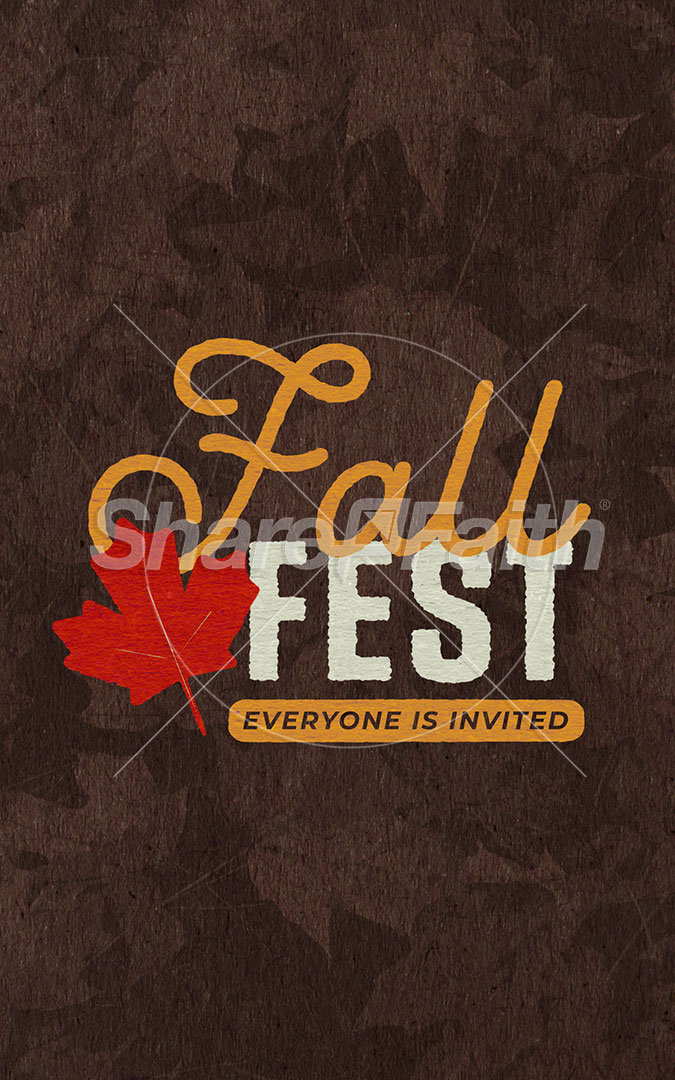 Fall Fest: Bifold Bulletin Cover