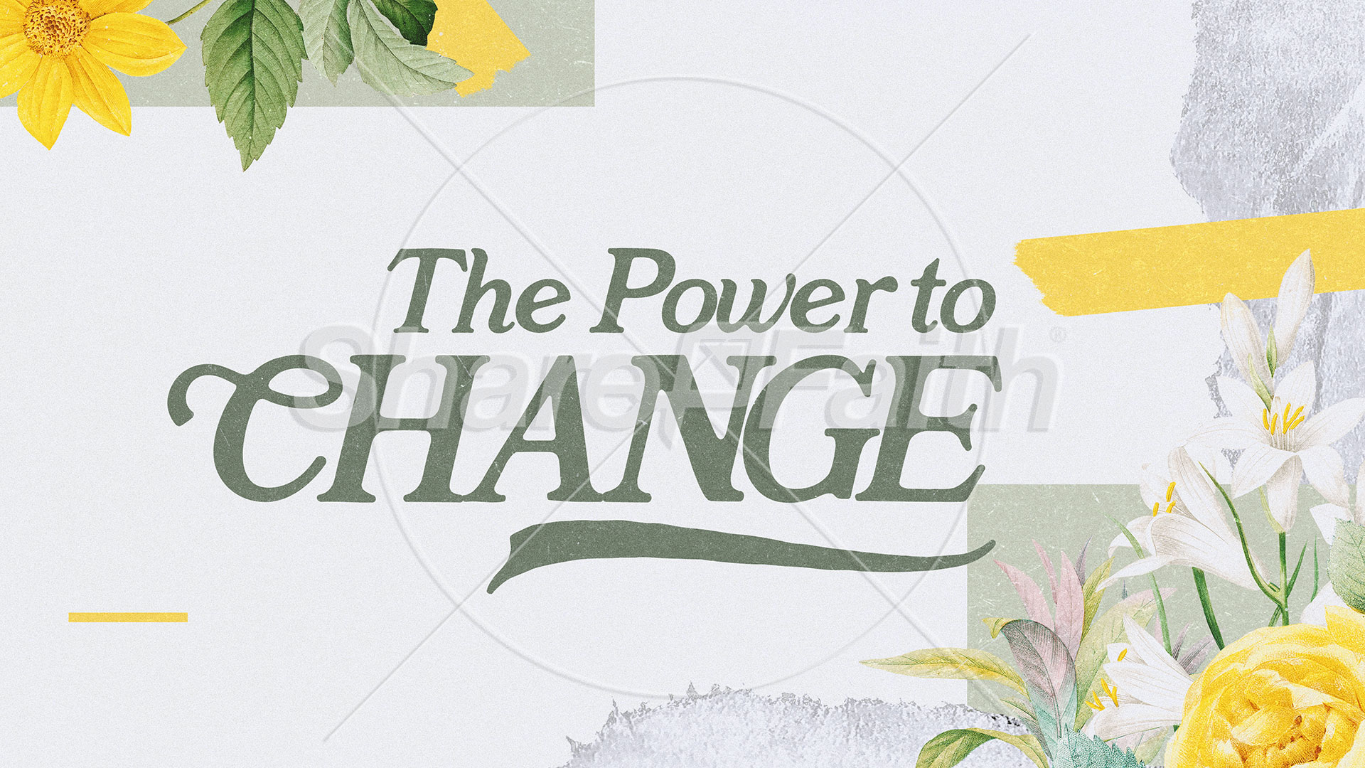 The Power to Change: Title Graphics