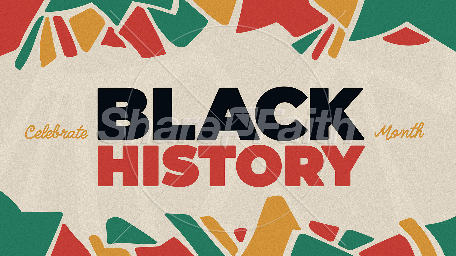 Black History Festive Shapes: Title Graphics