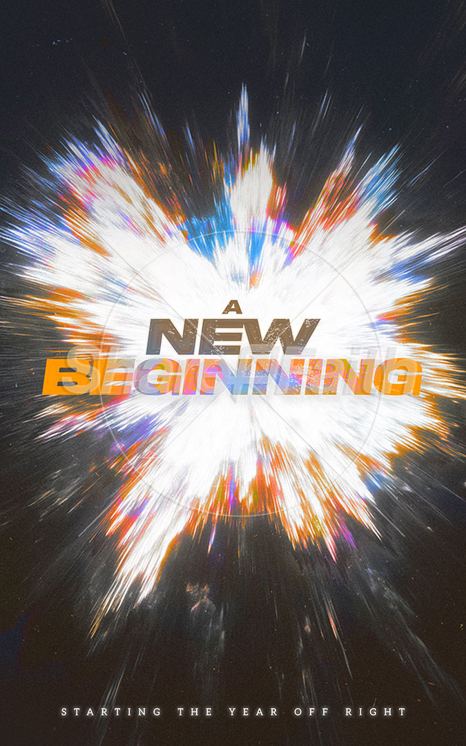 New Beginning: Bifold Bulletin Cover