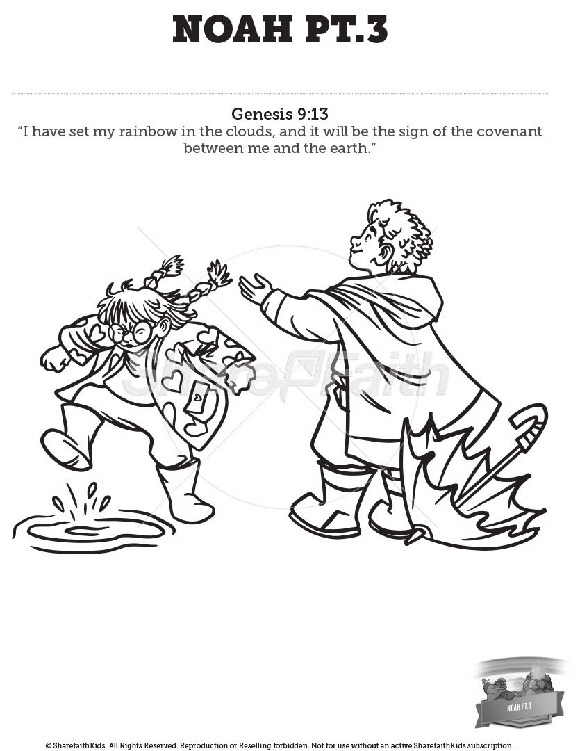 The Story of Noah – Part 3: Coloring Pages