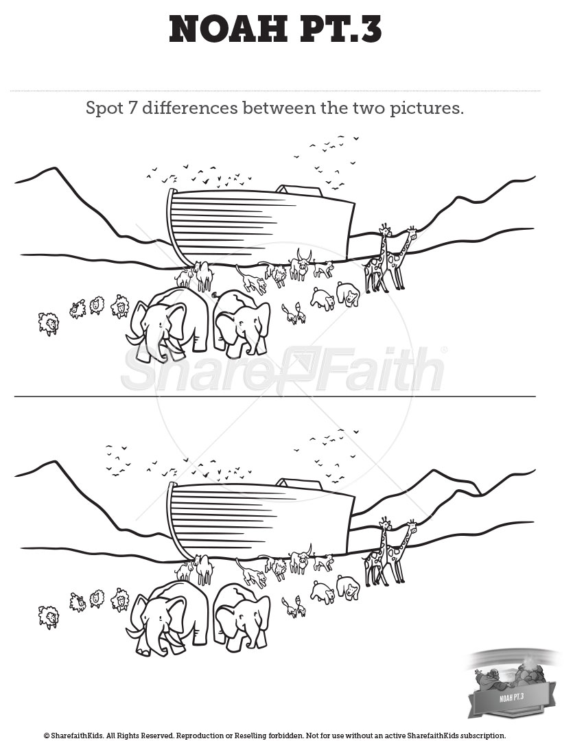 The Story of Noah – Part 3: Spot the Difference