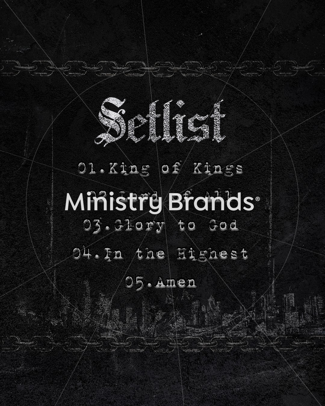 Unashamed Chalkboard – Social Setlist: Social Post