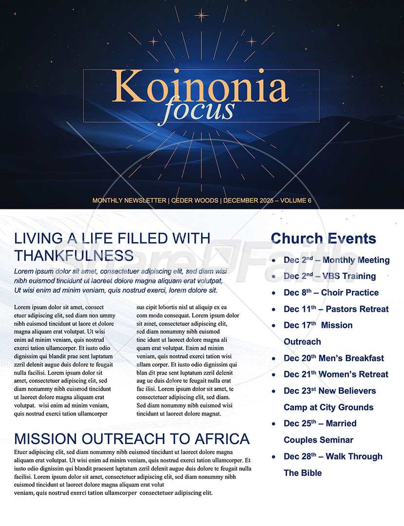 Advent: Newsletter