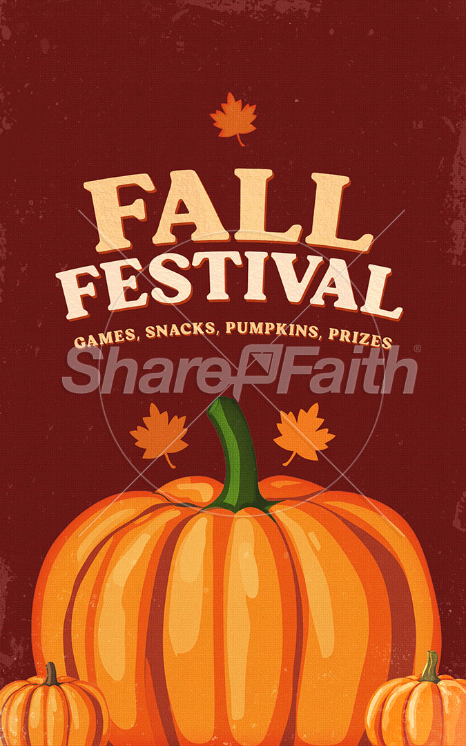 Fall Festival: Bifold Bulletin Cover