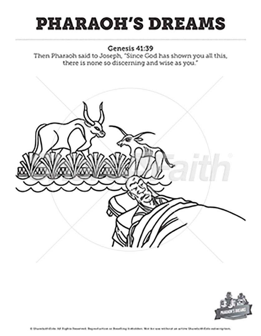 ShareFaith Media » Genesis 41 Pharaoh’s Dreams: Coloring Pages ...