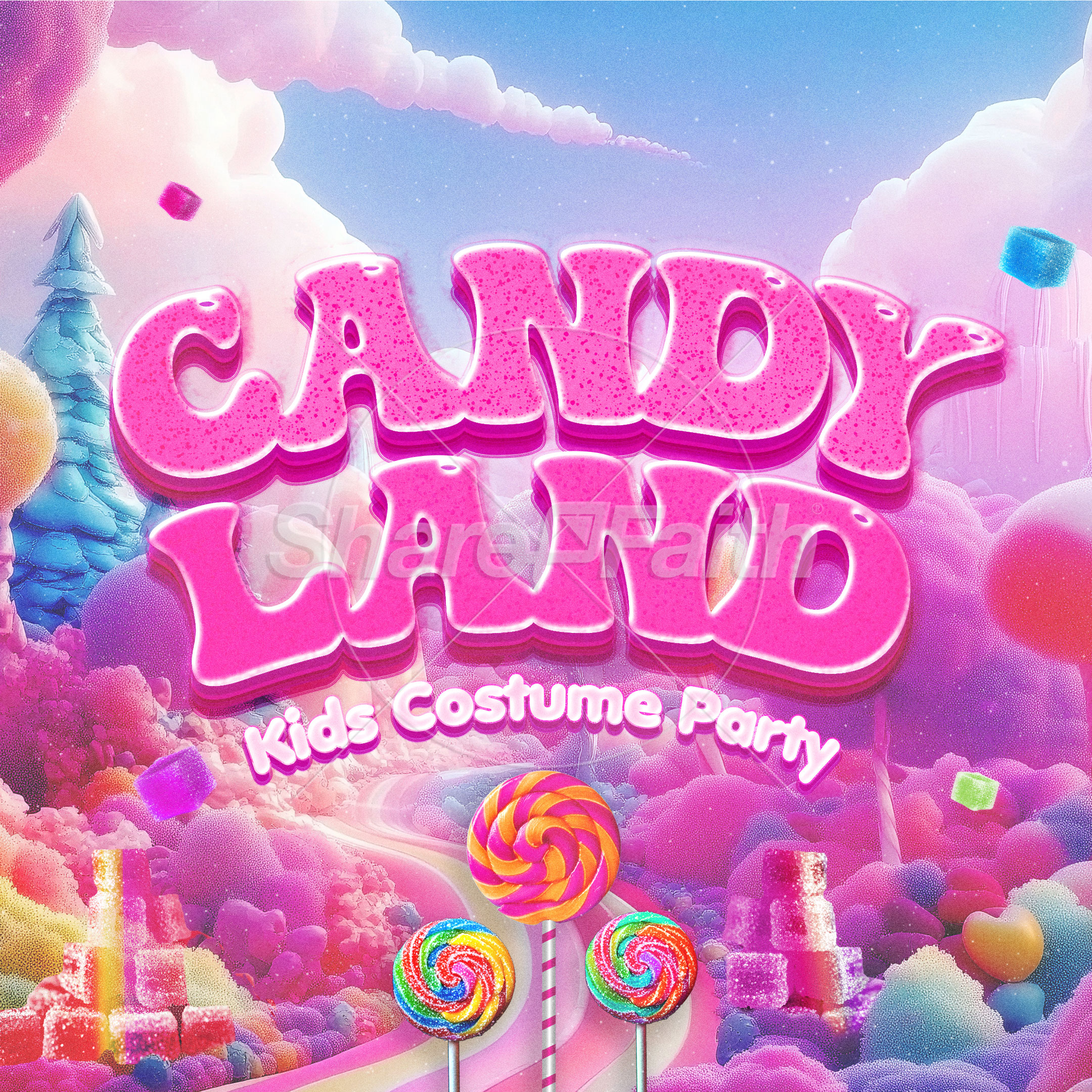 Candy Land: Social Media Graphic