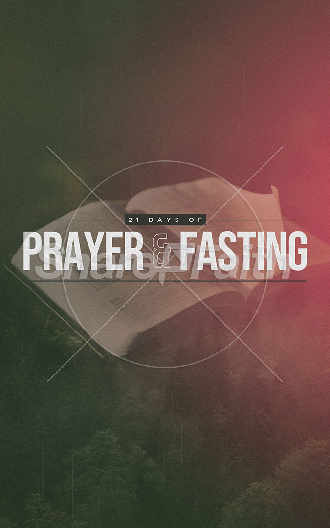 21 Days of Prayer and Fasting: Bifold Bulletin Cover