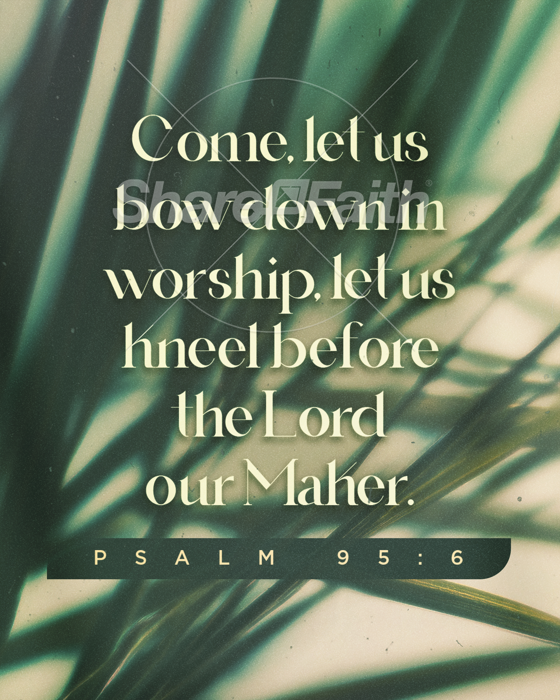 Palm Sunday – Green Palm Branches Scripture 1: Social Post