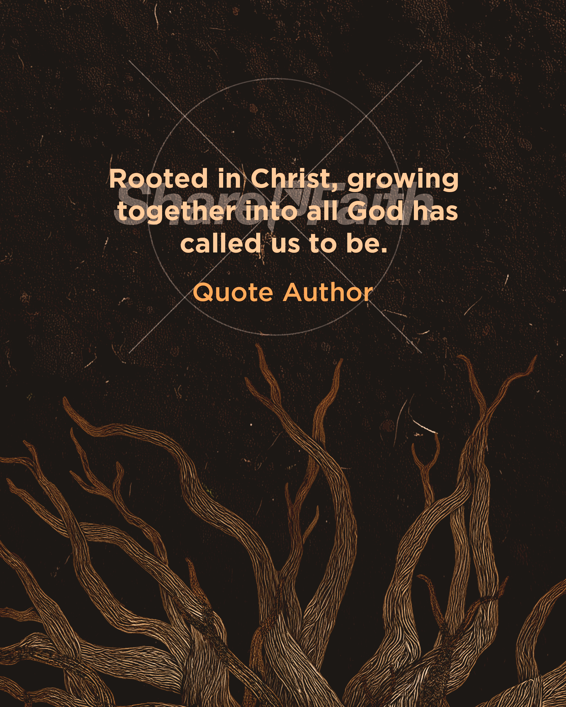 Rooted Rustic Roots – Quote: Social Post
