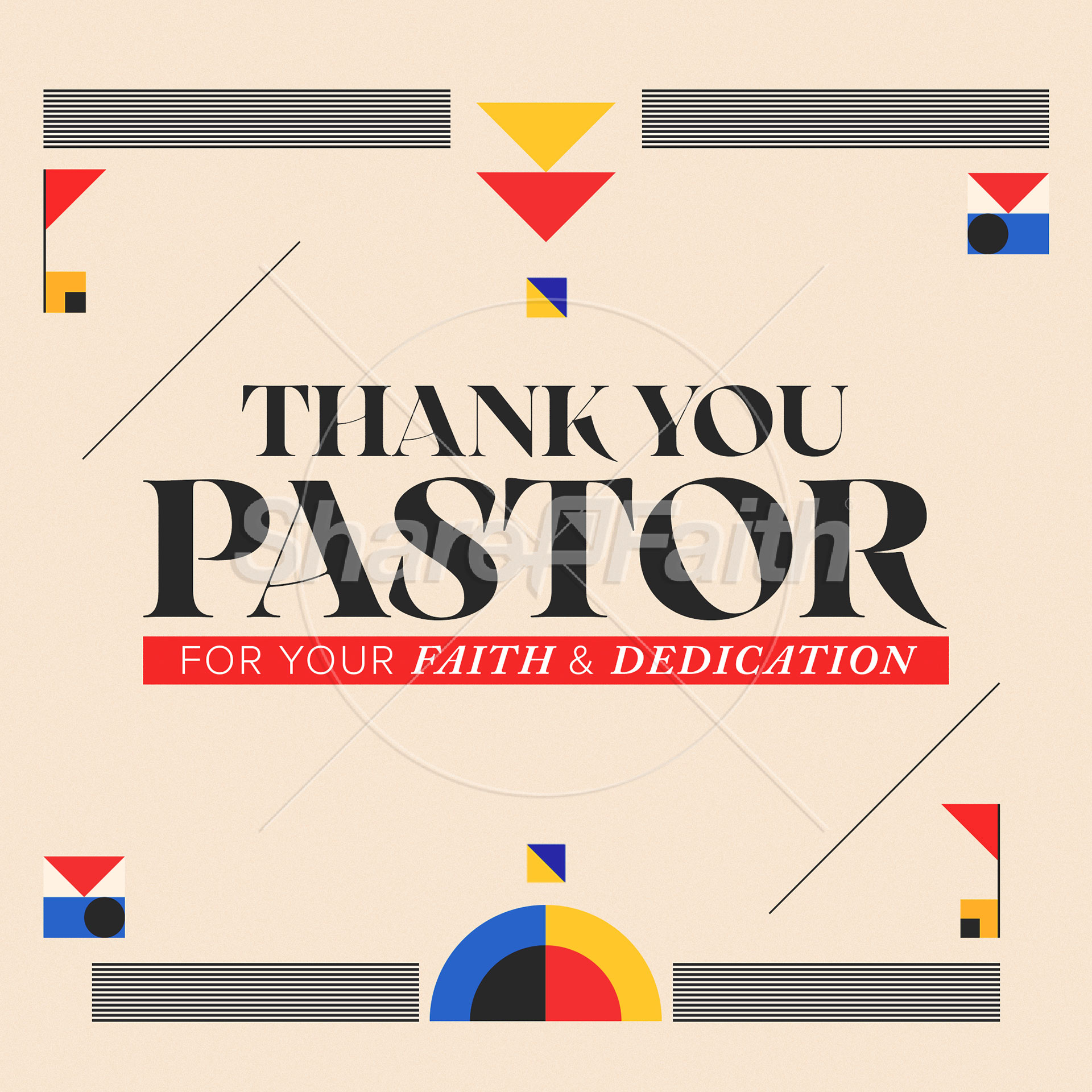 Thank You Pastor: Social Media Graphic