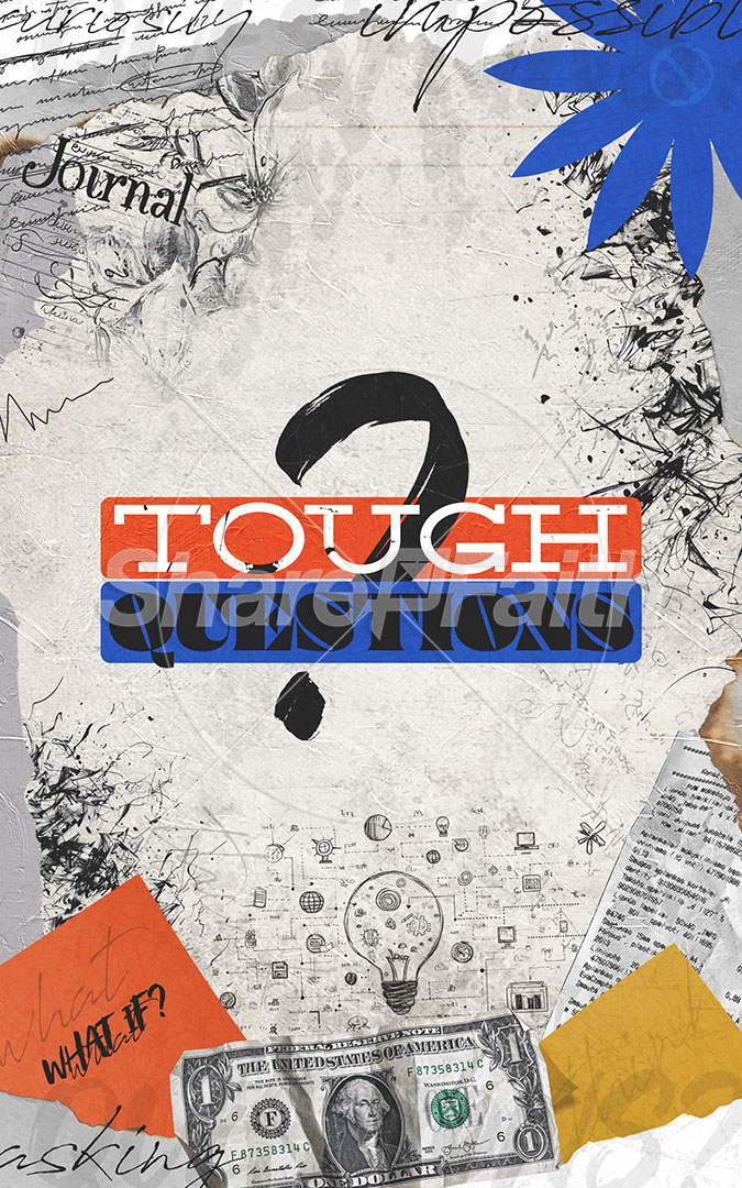 Tough Questions: Bifold Bulletin Cover